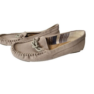 DEXFLEX COMFORT Tan Beige Slip On Casual Shoes Womens Size US 10